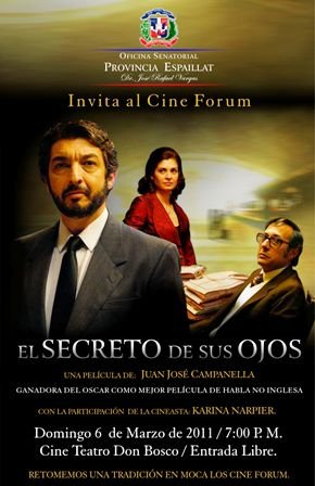 Cine Forum Oficina Senatorial de Moca-afiche